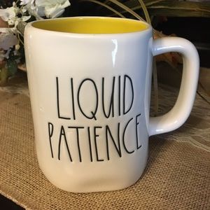 Rae Dunn Liquid Patience Mug - Yellow Inside